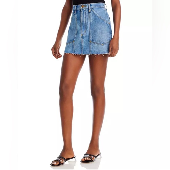 NWT RE/DONE Workwear Denim Skirt Sz 26‎ $285